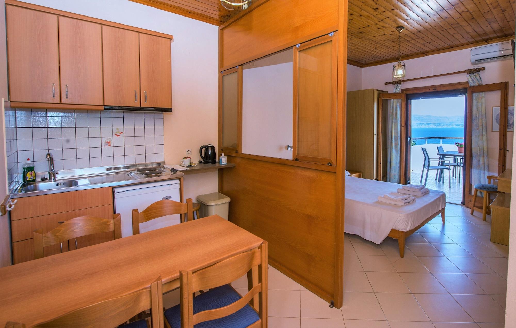 Dionysos Apartments Apraos Bagian luar foto